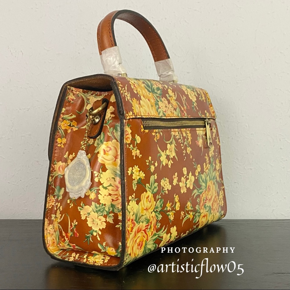 NEW! Vintage Botanical Collection Chauny Satchel - Picture 6 of 9